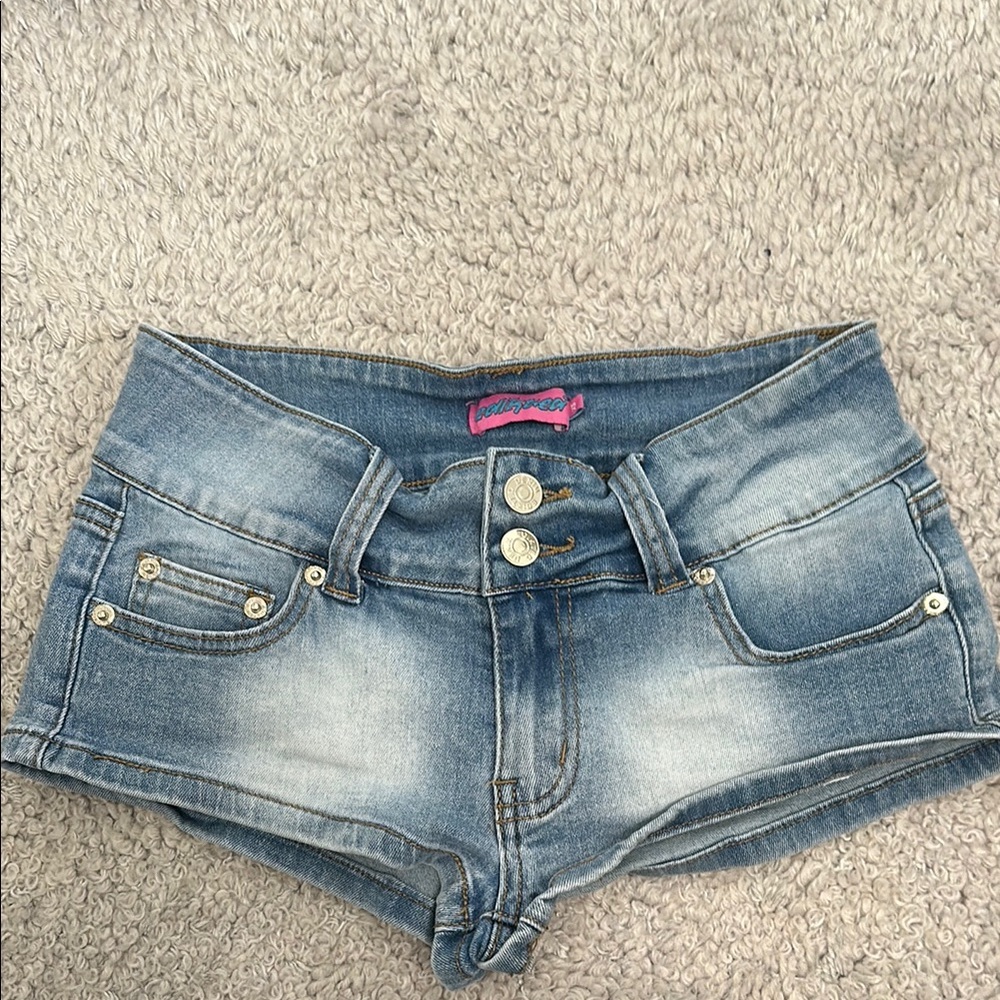 Edikted denim micro shorts